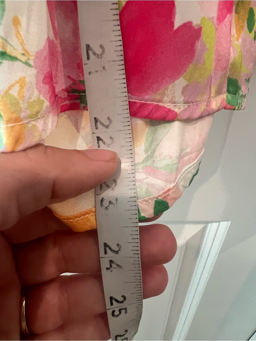 Current Air Floral Collared Shirt in Pink, Green & Yellow Size Small - Picture 9 of 16